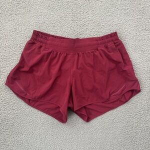 Lululemon Hotty Hot Shorts Low Rise 2.5" Pomegranate Pink Athletic Women's 10